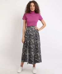Saia-Feminina-Longa-com-Fenda-Lateral-Verde-Militar-9893696-Verde_Militar_3