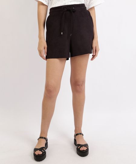 Short-Feminino-em-Suede-Preto-9899930-Preto_1