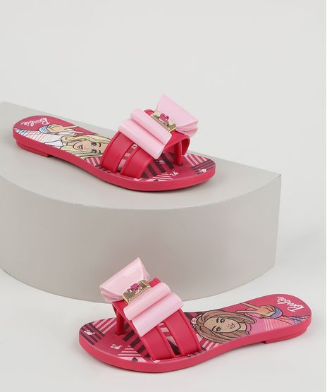 Rasteirinha-Infantil-Grendene-Barbie-com-Laco-Rosa-9951881-Rosa_1