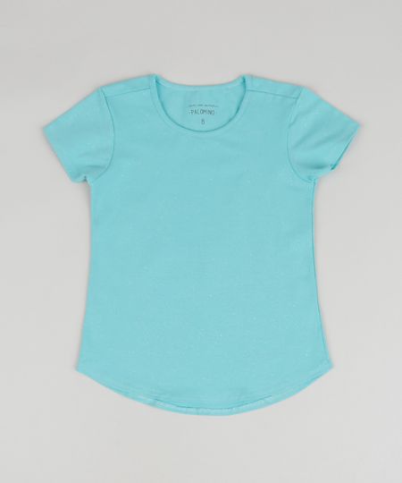 Blusa-Infantil-Basica-com-Glitter-Manga-Curta-Azul-9927683-Azul_1