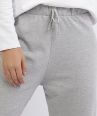 Pijama-de-Moletom-Feminino-com-Recortes-Manga-Longa-Cinza-Mescla-9953268-Cinza_Mescla_3