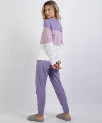 Pijama-de-Moletom-Feminino-com-Recortes-Manga-Longa-Lilas-9953268-Lilas_2
