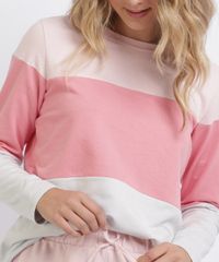 Pijama-de-Moletom-Feminino-com-Recortes-Manga-Longa-Rosa-9953268-Rosa_4