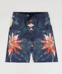 Bermuda-Surf-Masculino-Estampado-de-Folhagens-Multicor-9954501-Multicor_1