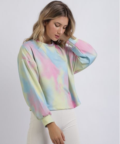 Blusao-de-Moletom-Feminino-Estampado-Tie-Dye-Decote-Redondo-Rosa-9955684-Rosa_1