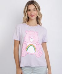 Blusa-Feminina-Ursinhos-Carinhosos-Manga-Curta-Lilas-9955679-Lilas_1