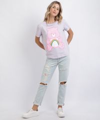Blusa-Feminina-Ursinhos-Carinhosos-Manga-Curta-Lilas-9955679-Lilas_3