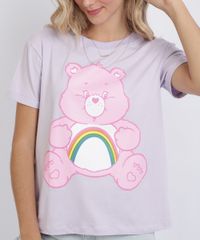 Blusa-Feminina-Ursinhos-Carinhosos-Manga-Curta-Lilas-9955679-Lilas_4