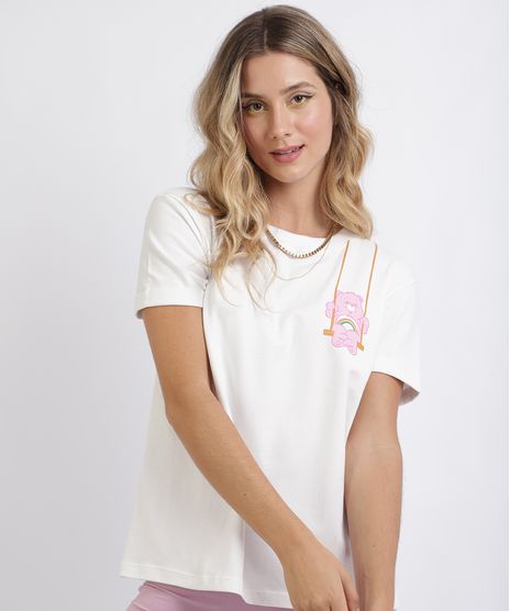 Blusa-Feminina-Ursinhos-Carinhosos-Manga-Curta-Branca-9955681-Branco_1
