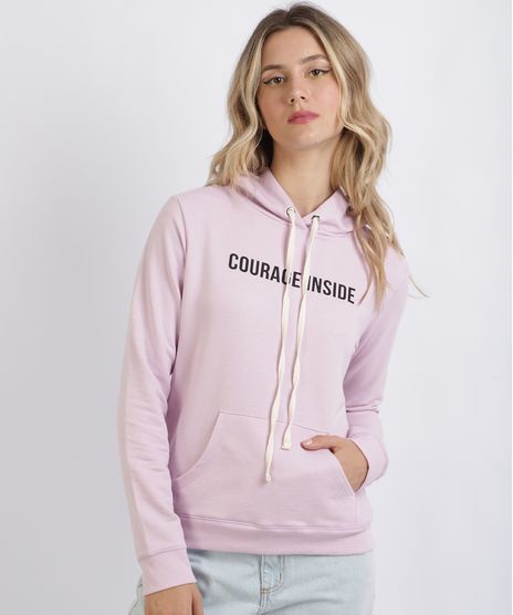 Blusao-de-Moletom-Feminino--Courage-Inside--com-Capuz-e-Bolso-Canguru-Lilas-9955687-Lilas_1