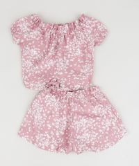 Conjunto-Infantil-Estampado-Floral-de-Blusa---Short-Rosa-Claro-9959600-Rosa_Claro_1