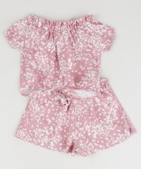 Conjunto-Infantil-Estampado-Floral-de-Blusa---Short-Rosa-Claro-9959600-Rosa_Claro_2
