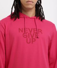 Camiseta-Masculina--Never-Give-Up--Manga-Longa-Gola-com-Capuz-Rosa-Escuro-9959850-Rosa_Escuro_4