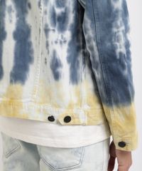 Jaqueta-de-Sarja-Masculina-Estampada-Tie-Dye-com-bolsos--Multicor-9958778-Multicor_5
