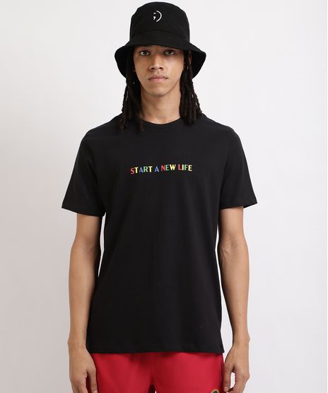 Camiseta-Masculina--Start--Manga-Curta-Gola-Careca-Preta-9959851-Preto_1