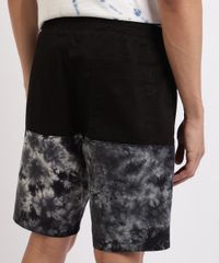 Bermuda-Masculina-Reta-Estampada-Tie-Dye-com-Cordao-Preto-9958928-Preto_2