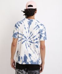 Camiseta-Masculina-Estampada-Tie-Dye--Smile--Gola-Careca-Manga-Curta-Azul-9958551-Azul_2