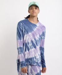 Camiseta-Masculina-Estampada-Tie-Dye--Gola-Careca-Manga-Longa-Roxa-9958553-Roxo_1