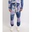 Calca-de-Moletom-Masculina-Jogger-Estampada-Tie-Dye-Com-Bolsos-Azul-9958645-Azul_1