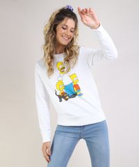 Blusao-de-Moletom-Feminino-Os-Simpsons-Decote-Redondo-Branco-9954548-Branco_1