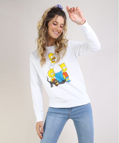Blusao-de-Moletom-Feminino-Os-Simpsons-Decote-Redondo-Branco-9954548-Branco_1