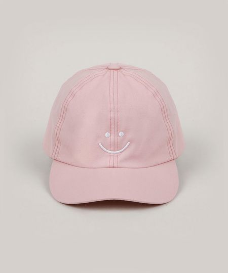 Bone-de-Sarja-Masculino-com-Bordado-Rosa-9957460-Rosa_1