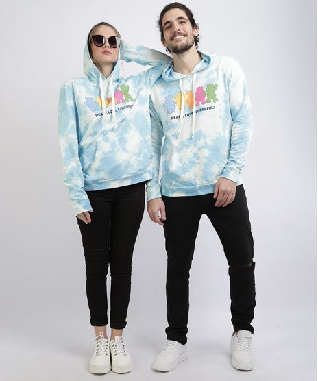 Blusao-de-Moletom-Unissex-Ursinhos-Carinhosos-Estampado-Tie-Dye-com-Bolso-e-Capuz-Azul-Claro-9956329-Azul_Claro_1