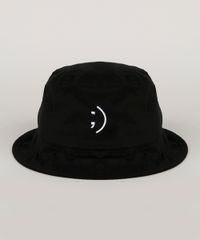 Chapeu-de-Sarja-Masculino-Bucket-com-Bordado-Preto-9957462-Preto_1