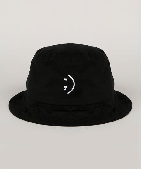 Chapeu-de-Sarja-Masculino-Bucket-com-Bordado-Preto-9957462-Preto_1