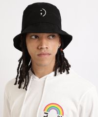 Chapeu-de-Sarja-Masculino-Bucket-com-Bordado-Preto-9957462-Preto_2