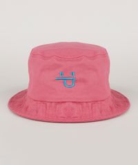 Chapeu-de-Sarja-Masculino-Bucket-com-Bordado-Rosa-9957462-Rosa_1