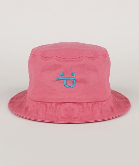 Chapeu-de-Sarja-Masculino-Bucket-com-Bordado-Rosa-9957462-Rosa_1