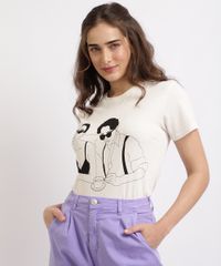 T-shirt-Feminina-Mindset--Bonecos--Manga-Curta-Decote-Redondo-Off-White-9960575-Off_White_1