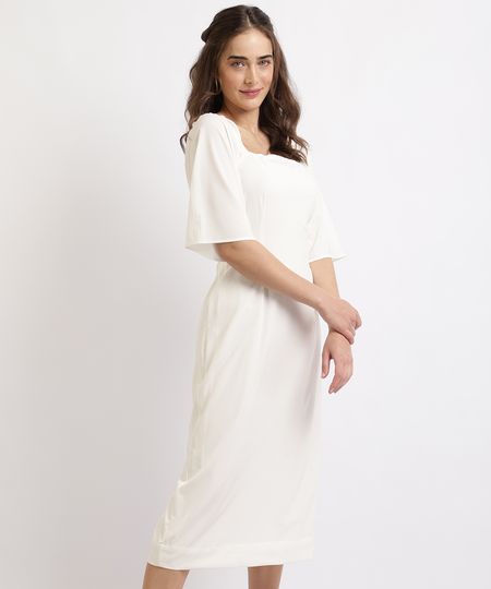 vestido branco feminino