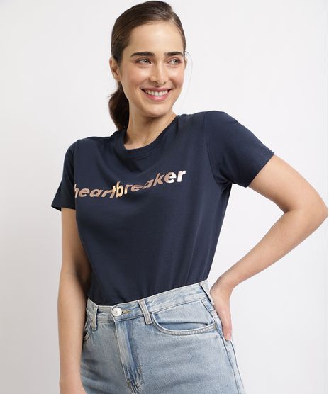 T-shirt-Feminina-Mindset--Heart-breaker--Manga-Curta-Decote-Redondo-Azul-Marinho-9960567-Azul_Marinho_1