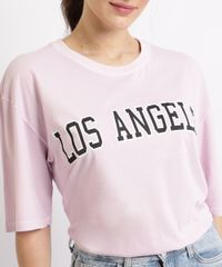 T-shirt-Feminina-Mindset--Los-Angeles--Manga-Curta-Decote-Redondo-Rosa-Claro-9960577-Rosa_Claro_4