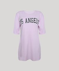 T-shirt-Feminina-Mindset--Los-Angeles--Manga-Curta-Decote-Redondo-Rosa-Claro-9960577-Rosa_Claro_5