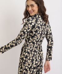 Vestido-Feminino-Mindset-Midi-Estampado-Floral-Margaridas-Manga-Longa-Gola-Alta-Preto-9962192-Preto_2