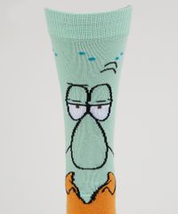 Meia-Masculina-Cano-Alto-Lula-Molusco-Bob-Esponja-Verde-9957145-Verde_3