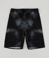 Bermuda-Surf-Infantil-Estampada-Tie-Dye-Preta-9959121-Preto_1