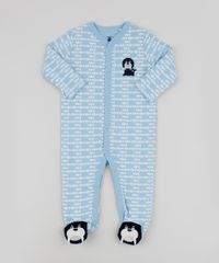 Macacao-Infantil-Leao-Marinho-Estampado-de-Espinha-de-Peixe-com-Pezinho-Manga-Longa-Azul-9850076-Azul_1