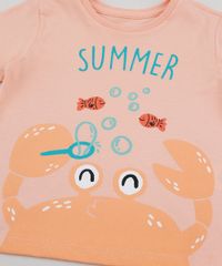 Camiseta-Infantil--Summer--Caranguejo-Manga-Curta-Laranja-9952866-Laranja_4