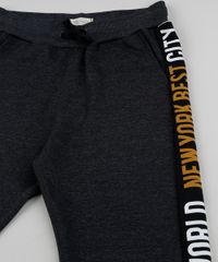 Calca-de-Moletom-Juvenil---New-York-Best-City--Chumbo-9953813-Chumbo_3