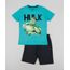 Conjunto-Infantil-de-Camiseta-Hulk-Manga-Curta---Short-de-Moletom-Azul-9954596-Azul_1