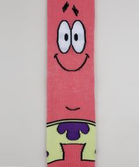 Meia-Masculina-Cano-Alto-Patrick-de-Bob-Esponja-Rosa-9957144-Rosa_4