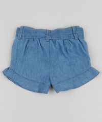 Short-Jeans-Infantil-com-Faixa-para-Amarrar-e-Babado--Azul-9958020-Azul_2