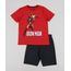 Conjunto-Infantil-de-Camiseta-Iron-Man-Manga-Curta---Short-de-Moletom-Vermelho-9954593-Vermelho_1