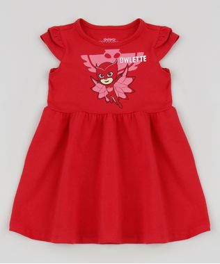 Vestido-Infantil-PJ-Masks-Manga-Curta-Vermelho-9944285-Vermelho_1