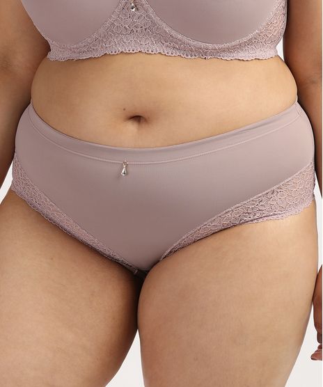 Calcinha-Feminina-Dilady-Plus-Size-Cintura-Alta-em-Microfibra-com-Renda-Bege-9961548-Bege_1