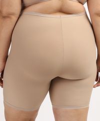 Bermuda-Slim-Feminina-Dilady-Plus-Size-Cintura-Alta-em-Microfibra-Bege-9961156-Bege_2